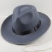 Winter Vintage Warm Sun-shade Panama Fshion   Gangster Cap Hard Wide Brim Fedora Trilby  Felt Hat British Style Women  Men