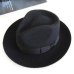 Wool Fedora Hat Derby Fedoras Cap Felt Billycock Hats Winter Fashion Bowler Headwear Wool Fedora Trilby Hats Man's Cap  B-8130