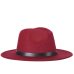 free shipping 2019 new Fashion men fedoras women's fashion jazz hat summer spring black woolen blend cap outdoor casual hat