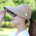 1PCS women summer Sun Hats pearl packable sun visor hat with big heads wide brim beach hat UV protection female cap