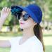 1PCS women summer Sun Hats pearl packable sun visor hat with big heads wide brim beach hat UV protection female cap