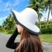 2015 Fashion Seaside Sun Visor Hat Female Summer Sun Hats For Women large Brimmed Straw Sun Hat Folding Beach Girls Wholesale