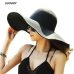 2015 Fashion Seaside Sun Visor Hat Female Summer Sun Hats For Women large Brimmed Straw Sun Hat Folding Beach Girls Wholesale