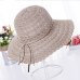 2017 summer fashion Foldable Cotton Beach bow sun hats for Women Fashion Design Women Beach Sun Hat Foldable Brimmed Straw Hat