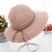 2017 summer fashion Foldable Cotton Beach bow sun hats for Women Fashion Design Women Beach Sun Hat Foldable Brimmed Straw Hat