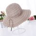 2017 summer fashion Foldable Cotton Beach bow sun hats for Women Fashion Design Women Beach Sun Hat Foldable Brimmed Straw Hat