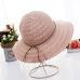 2017 summer fashion Foldable Cotton Beach bow sun hats for Women Fashion Design Women Beach Sun Hat Foldable Brimmed Straw Hat