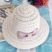 2017 summer fashion Foldable Cotton Beach bow sun hats for Women Fashion Design Women Beach Sun Hat Foldable Brimmed Straw Hat