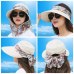 2018 Fashion UV Sun Hat Summer Sun Hats For Women Straw Hat Girls Beach Organza Cap Visors Caps Multipurpose Foldable Floppy Hat