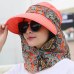 2018 Fashion UV Sun Hat Summer Sun Hats For Women Straw Hat Girls Beach Organza Cap Visors Caps Multipurpose Foldable Floppy Hat