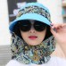 2018 Fashion UV Sun Hat Summer Sun Hats For Women Straw Hat Girls Beach Organza Cap Visors Caps Multipurpose Foldable Floppy Hat