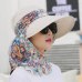 2018 Fashion UV Sun Hat Summer Sun Hats For Women Straw Hat Girls Beach Organza Cap Visors Caps Multipurpose Foldable Floppy Hat