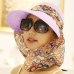 2018 Fashion UV Sun Hat Summer Sun Hats For Women Straw Hat Girls Beach Organza Cap Visors Caps Multipurpose Foldable Floppy Hat