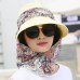 2018 Fashion UV Sun Hat Summer Sun Hats For Women Straw Hat Girls Beach Organza Cap Visors Caps Multipurpose Foldable Floppy Hat