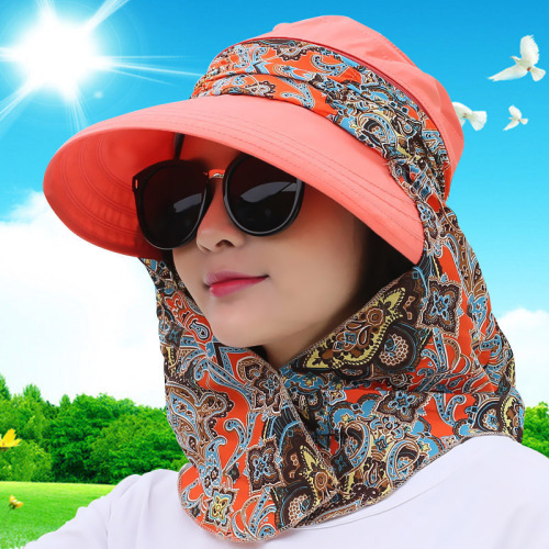 2018 Fashion UV Sun Hat Summer Sun Hats For Women Straw Hat Girls Beach Organza Cap Visors Caps Multipurpose Foldable Floppy Hat