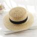 2018 Hot Summer Women's Boater Beach Hat Female Casual Panama Hat Lady Brand Classic Flat Bowknot Straw Sun Hat Women Fedora