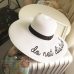 2018 Letter Embroidery Cap Big Brim Ladies Summer Straw Hat Youth Hats For Women Shade sun hats Beach hat Free Delivery