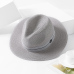 2018 New Summer Panama Hat For Women Black Ribbon Straw Hat Fashion Lady Church Caps Beach Sun Hat