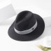 2018 New Summer Panama Hat For Women Black Ribbon Straw Hat Fashion Lady Church Caps Beach Sun Hat