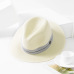 2018 New Summer Panama Hat For Women Black Ribbon Straw Hat Fashion Lady Church Caps Beach Sun Hat