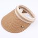 2018 New Woman's Sun Hats Female Bowknot Visor Caps Hand Made DIY Straw Summer Cap Casual Shade Hat Empty Top Hat Beach