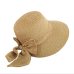 2018 Women's Sun Hat Big Bow Wide Brim Floppy Summer Hats For Women Beach Panama Straw Bucket Hat Sun Protection Visor Femme Cap