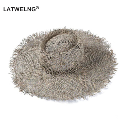 2019 Fashion Breathable Green Straw Beach Sun Hats For Women Hat Size 56-57 cm Cool Ladies Summer Hat Dropshipping Wholesale