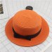 2019 Hot Parent-child Sun Hat Cute Children Sun Hats Bow Hand Made Women Straw Cap Beach Big Brim Hat Casual Glris Summer Cap