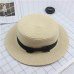 2019 Hot Parent-child Sun Hat Cute Children Sun Hats Bow Hand Made Women Straw Cap Beach Big Brim Hat Casual Glris Summer Cap