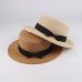 2019 Hot Parent-child sun hat women men sun hats bow hand made straw cap beach Flat brim hat casual girls summer cap 52-55-58cm