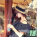 2019 Hot black lace sun hats bow hand made women straw cap beach big brim hat casual girl summer cap 55-58cm