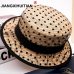 2019 Hot black lace sun hats bow hand made women straw cap beach big brim hat casual girl summer cap 55-58cm