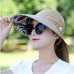 2019 New Foldable women summer beach Sun Hats pearl packable Adult sun visor hat big heads wide brim UV protection female cap