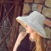 2019 Summer Korean Style Fashion Women Girl Sun Hat Simple Lady Foldable Cotton Ladies Wide  Hats Outdoor Leisure Beach #279469