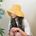 2019 Summer Korean Style Fashion Women Girl Sun Hat Simple Lady Foldable Cotton Ladies Wide  Hats Outdoor Leisure Beach #279469