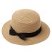 2019 Women Summer Hat Beach Straw Hat Panama Ladies Cap Fashionable Handmade Casual Flat Brim Bowknot Sun Hats for Women