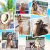 2019 Women Summer Hat Beach Straw Hat Panama Ladies Cap Fashionable Handmade Casual Flat Brim Bowknot Sun Hats for Women