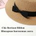 2019 Women Summer Hat Beach Straw Hat Panama Ladies Cap Fashionable Handmade Casual Flat Brim Bowknot Sun Hats for Women