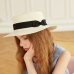 2019 fashion ladies Flat Bow Straw hat summer sun Hat for Women girls fashion beach  Fedora hat