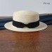 2019 fashion ladies Flat Bow Straw hat summer sun Hat for Women girls fashion beach  Fedora hat