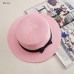 2019 fashion ladies Flat Bow Straw hat summer sun Hat for Women girls fashion beach  Fedora hat