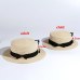 2019 simple Parent-child sun hat Cute children sun hats bow hand made women straw cap beach big brim hat casual girls summer cap