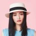 2019 simple Summer Parent-child Beach Hat Female Casual Panama Hat Lady Brand Women Flat brim Bowknot Straw cap girls Sun Hat