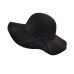 Autumn Winter Summer Fashion Fedoras Vintage Pure Women's Beach Sun Hat Female Waves large Brim Sunbonnet Fedoras lady Sun Hat