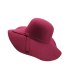 Autumn Winter Summer Fashion Fedoras Vintage Pure Women's Beach Sun Hat Female Waves large Brim Sunbonnet Fedoras lady Sun Hat