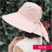 BINGYUANHAOXUAN 2018 New Brand Women Sun hat Summer Hat Folding Sunscreen Anti-uv big Summer Biking Beach Hat Fashion Sun hat