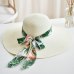 BINGYUANHAOXUAN 2018 New Summer Female Sun Hat Bow Ribbon Panama Beach Hats for Women Chapeu Feminino Sombrero Floppy Straw Hat