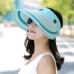 BINGYUANHAOXUAN Hats Women Large Wide Brim Floppy Summer Beach Sun Hat Cap Button Straw Hat Summer Hats For Women Anti-UV Visor