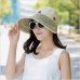 BINGYUANHAOXUAN Hats Women Large Wide Brim Floppy Summer Beach Sun Hat Cap Button Straw Hat Summer Hats For Women Anti-UV Visor