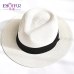 ENJOYFUR Women Summer sun hat unisex Panama hat 2019 new arrival fashion straw beach cap